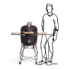 Imagine Gratar Kamado 49 cm LARGE cu baza si laterale incluse, Yakiniku