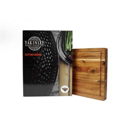 Imagine Tocator din lemn de salcâm premium, 41x30.5 cm, Yakiniku