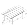 Imagine Carport auto  Vitoria 5000 policarbonat - Canopia