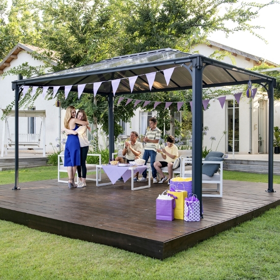 Imagine Pavilion grădină, Gazebo Martinique 3x4.3x2.1 m - Canopia