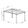 Imagine Pavilion grădină, Gazebo Martinique 3x4.3x2.1 m - Canopia