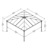 Imagine Pavilion grădină, Gazebo Palermo 4.3x4.3x3 m - Canopia