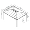 Imagine Gazebo Dallas 3.6 X 5   - Canopia