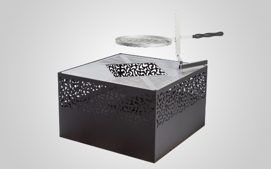 Imagine Semineu exterior Cube 500 cu gratar