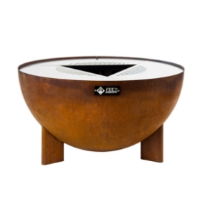 Imagine Vatra de Foc pentru Gradina TRIA Rust – Semineu si Gratar Plancha, 98 cm