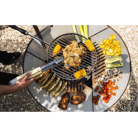 Imagine Vatra de Foc pentru Gradina TRIA Rust – Semineu si Gratar Plancha, 98 cm