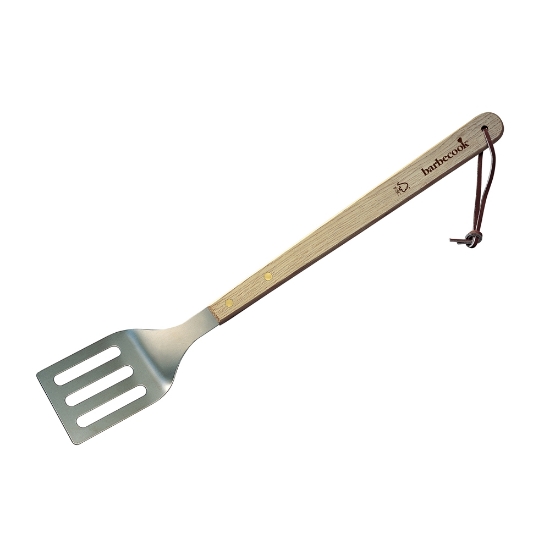 Imagine Spatula din otel cu maner din lemn, 46cm, Barbecook