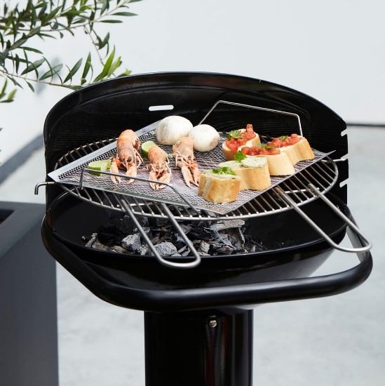 Imagine Topper pentru gratar, otel inoxidabil, 31x31cm, Barbecook