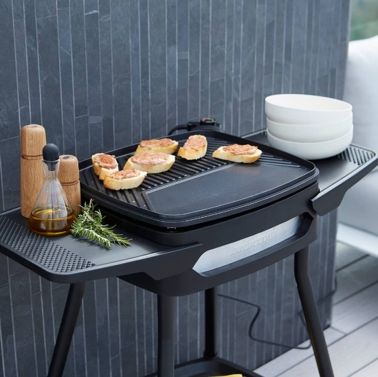 Imagine Gratar electric Alexia 5111 cu suport si laterale incluse, Barbecook