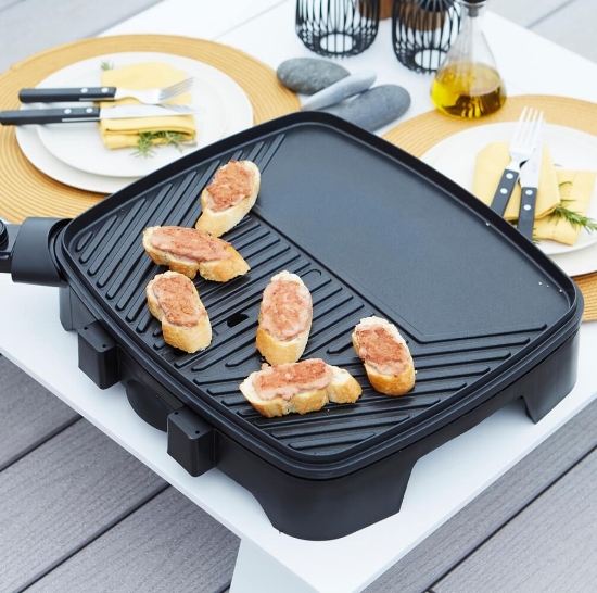 Imagine Gratar electric Alexia 5111 cu suport si laterale incluse, Barbecook