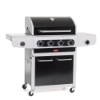 Imagine Gratar pe gaz SIESTA 412 Black Edition, 4 arzătoare principale + 1 lateral Barbecook