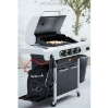 Imagine Gratar pe gaz SIESTA 412 Black Edition, 4 arzătoare principale + 1 lateral Barbecook
