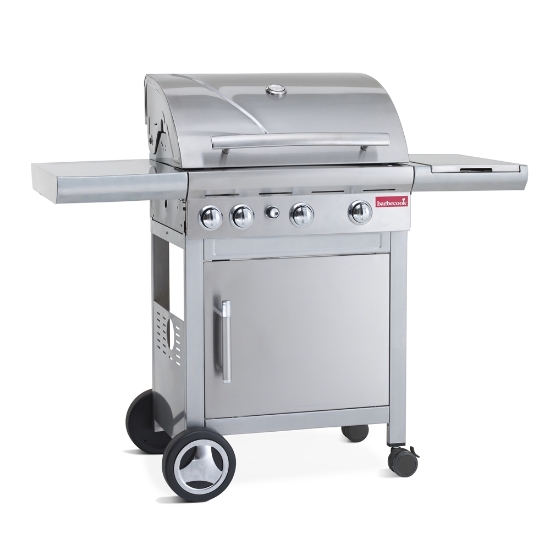 Imagine Gratar pe gaz KADUVA, negru/silver, Barbecook-Otel inoxidabil