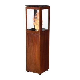 Imagine Incalzitor terasa pe peleti, QUBE, Primato-Otel corten