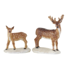 Imagine Figurina decorativa Cerb Luville, 2 piese, 9,5x6x6,5 cm