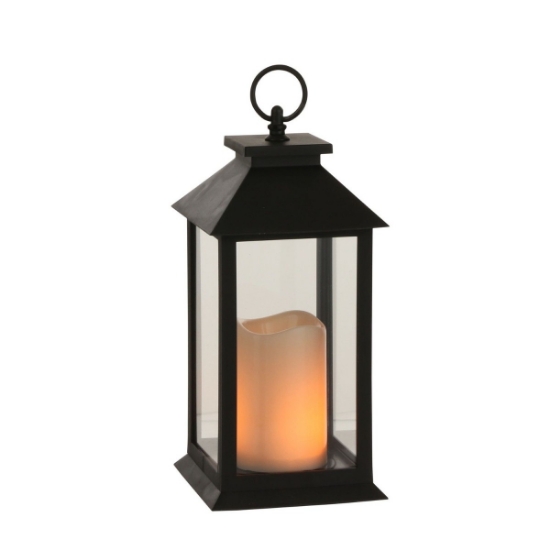 Imagine Felinar decorativ cu lumanare Led, 14x33.5cm, Mica Decorations