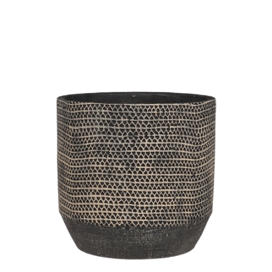 Imagine Ghiveci rotund negru, Jack, 19.5x18.5, Mica Decorations