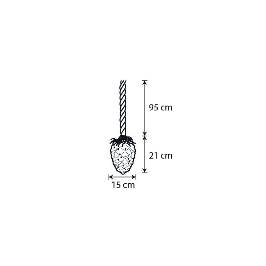 Imagine Franghie conuri de pin, 15 led-uri