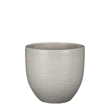 Ghiveci rotund teracota gri-deschis Carrie