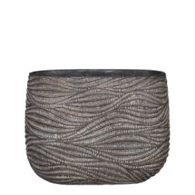 Imagine Ghiveci oval, maro, Hendrick, 28x16x21cm