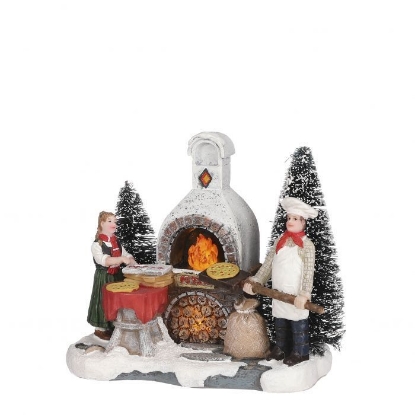 Imagine Decoratiune de Craciun, Pizzerie In aer liber cu Led-uri,  Christmas Village Luville