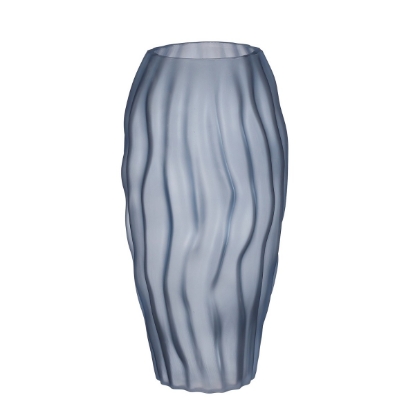 Imagine Vaza de sticla, albastru deschis, Feline, Ø16 x H32 cm