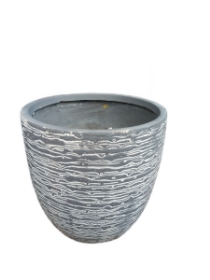 Imagine GHIVECI ROTUND HELSINKI I. GRI, M   H31 cm    D31 cm