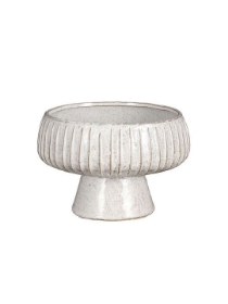 Imagine Bol decorativ cu picior, alb, LACY