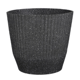 Imagine Ghiveci rotund Rio, negru, 37x33.5 cm, Mica Decorations