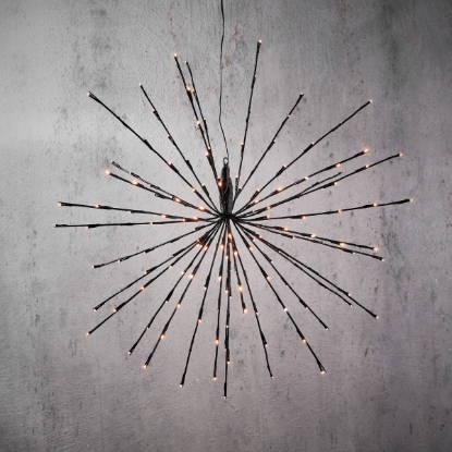 Imagine Decoratiune luminoasa stea de Crăciun, 160 led-uri, exterior/ interior, 70 cm, Luca Lighting