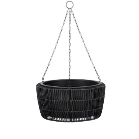 Imagine GHIVECI SUSPENDAT NEGRU, PETA  H17 cm   D36 cm