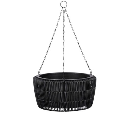 Imagine GHIVECI SUSPENDAT NEGRU, PETA  H17 cm   D36 cm