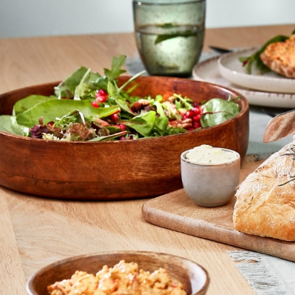 Imagine Bol lemn de mango, maro inchis, Tomar