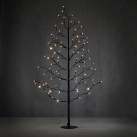 Imagine Pom luminos pentru exterior, negru clasic, 87 LED, IP44, cu temporizator, 80x130cm, Luca Lighting