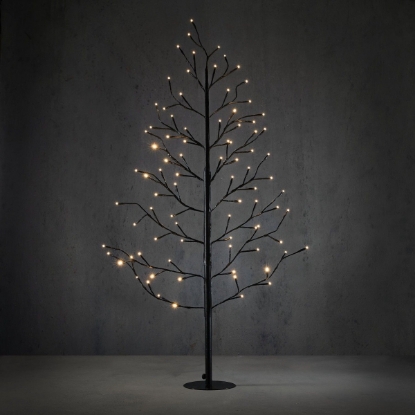 Imagine Pom luminos pentru exterior, negru clasic, 87 LED, IP44, cu temporizator, 80x130cm, Luca Lighting