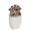 Imagine Vaza ceramica Saul, maro-alb, 25x15,5x42cm