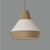 Imagine Lustra Pendul Modern Aspen ACB Lighting, Alb/Nisipiu, E27, H150cm