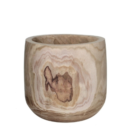 Imagine Ghiveci din lemn de paulownia, Pia, 40X40cm, Mica Decorations