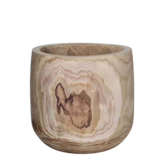 Imagine Ghiveci din lemn de paulownia, Pia, 40X40cm, Mica Decorations