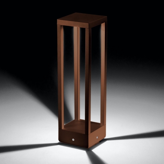 Imagine Lampadar Exterior LED Home Zafferano, Corten Mat, IP65, H50 cm