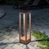 Imagine Lampadar Exterior LED Home Zafferano, Corten Mat, IP65, H50 cm