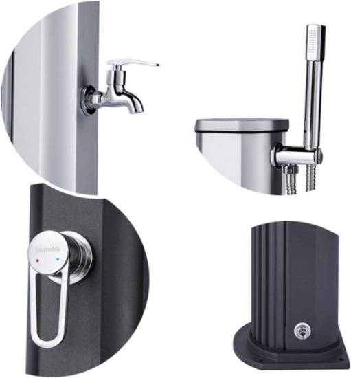 Imagine Dus Solar Jolly Go 20L, Aluminiu Premium Argintiu, Formidra