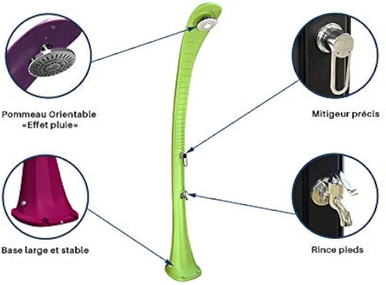 Imagine Dus solar Cobra 32L Verde, Formidra, Eco-Friendly