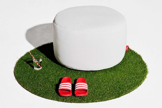 Imagine Taburet Pouf de exterior, alb, FATBOY