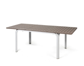 Imagine Masă extensibilă Alloro, Alb / Tortora, 140–210 cm,  Nardi