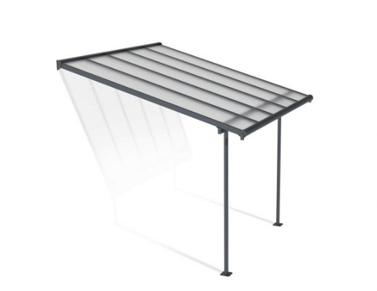 Imagine Copertina terasa Sierra 3 X 3 m, aluminiu GRI inchis - Canopia