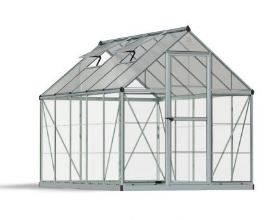 Imagine Sera din policarbonat  Hybrid 1.85 X 3.06m Palram -Argintiu- Canopia