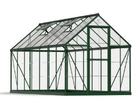 Imagine Sera din policarbonat  Hybrid 1.85 X 4.26m Palram-Verde- Canopia