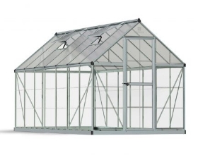 Imagine Sera din policarbonat  Hybrid 1.85 X 4.26m Palram -Argintiu- Canopia