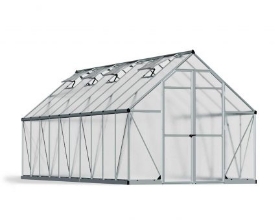 Imagine Sera din policarbonat  Essence 2.44 X 6.07m Palram -Argintiu- Canopia